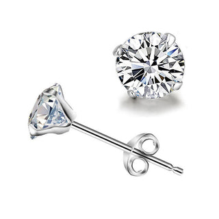 Amy and Annette Simulated Diamond Stud Earrings