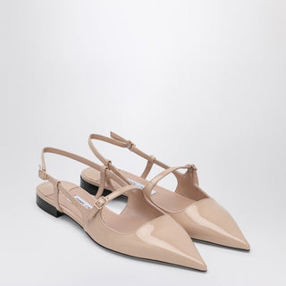 Scarpa Didi Flat Nude In Patent Leather - By Baano