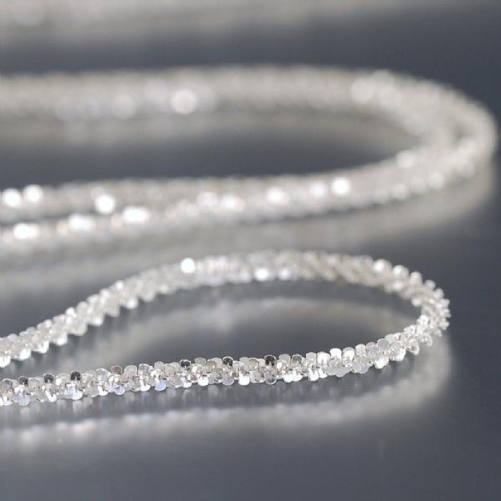 Italian Sterling Silver Roc Chain Necklace