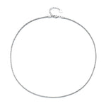 Italian Sterling Silver Roc Chain Necklace