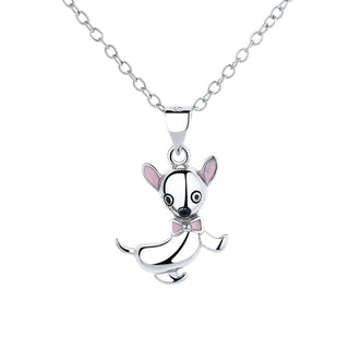 Sterling Silver Chihuahua Dog Necklace