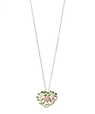 18K Gold over Sterling Silver 'Hope' Pendant Necklace