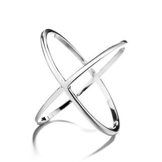Sterling Silver X Ring
