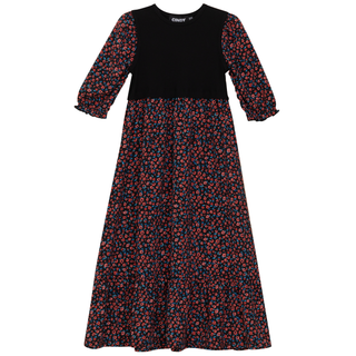 Printed Pleated Dress