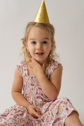 Birthday Shirred Dress - By Baano