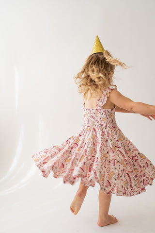Birthday Shirred Dress - By Baano