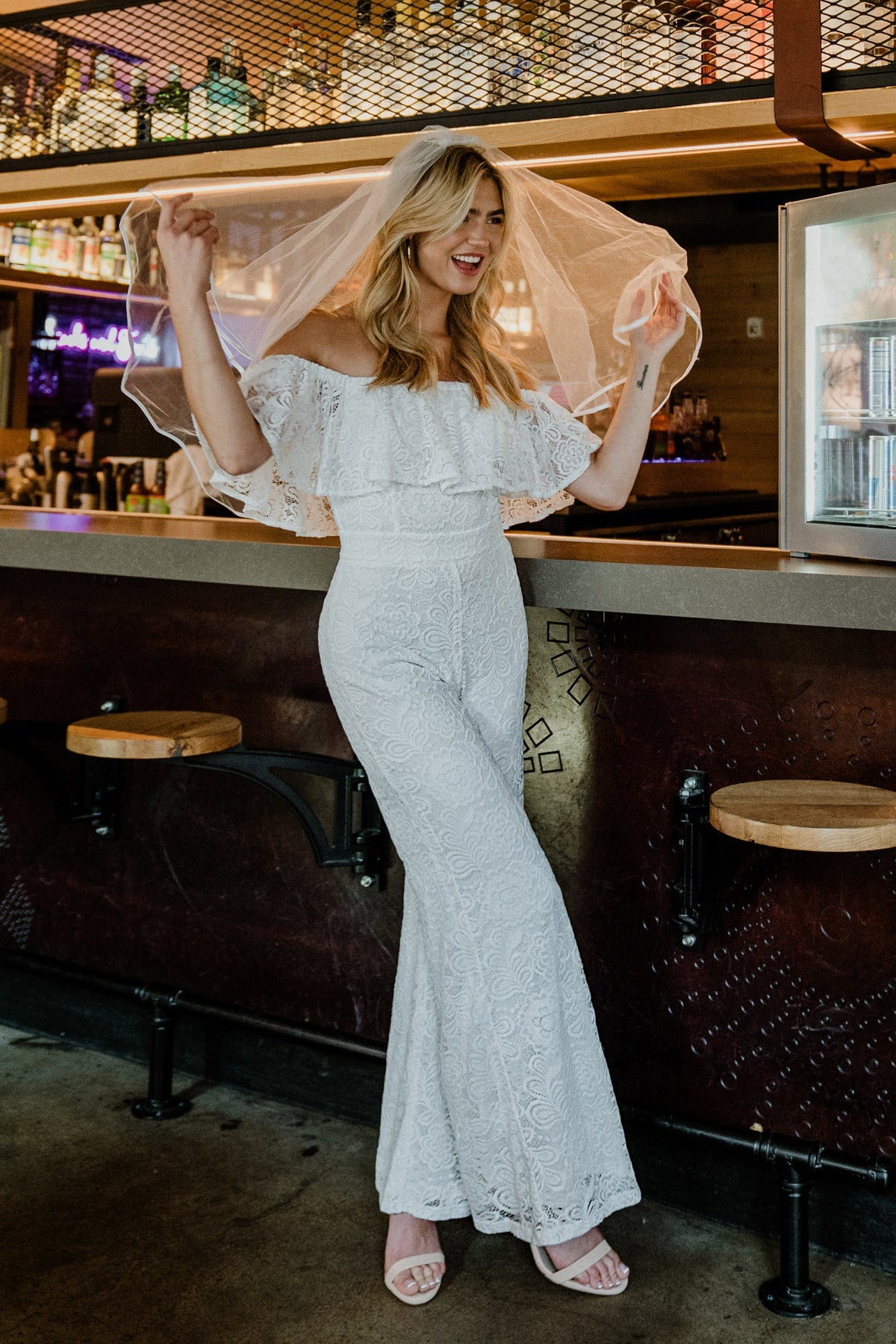 FATE INTERVENES WOVEN LACE JUMPSUIT - By Baano