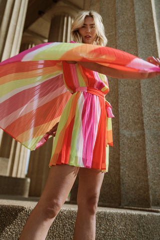 DANCE THE NIGHT WOVEN MINI DRESS - By Baano
