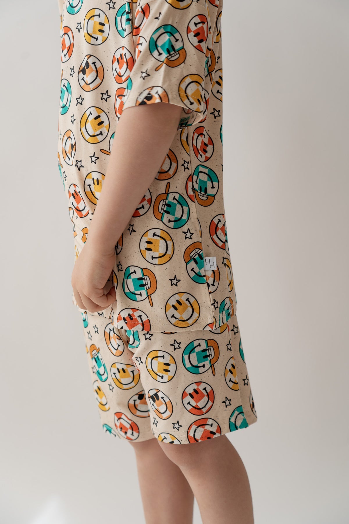 Smiley Check Boys Casual Set - By Baano