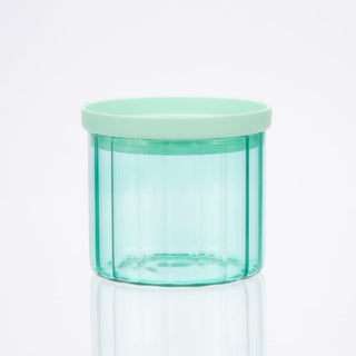 Glass Canister Set & Glass Lid - Diamond Blue