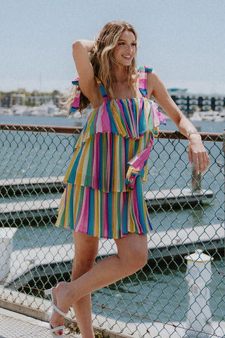 PROPER PARADISE WOVEN MINI DRESS - By Baano
