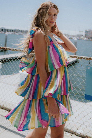 PROPER PARADISE WOVEN MINI DRESS - By Baano