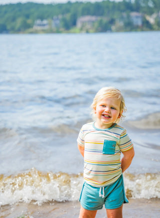 Kid's Coastal Stripe Set - By Baano