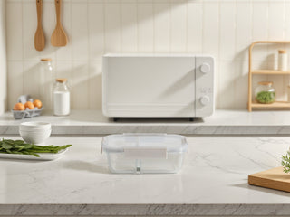 Glass Bento Box - Divided (Vanilla)