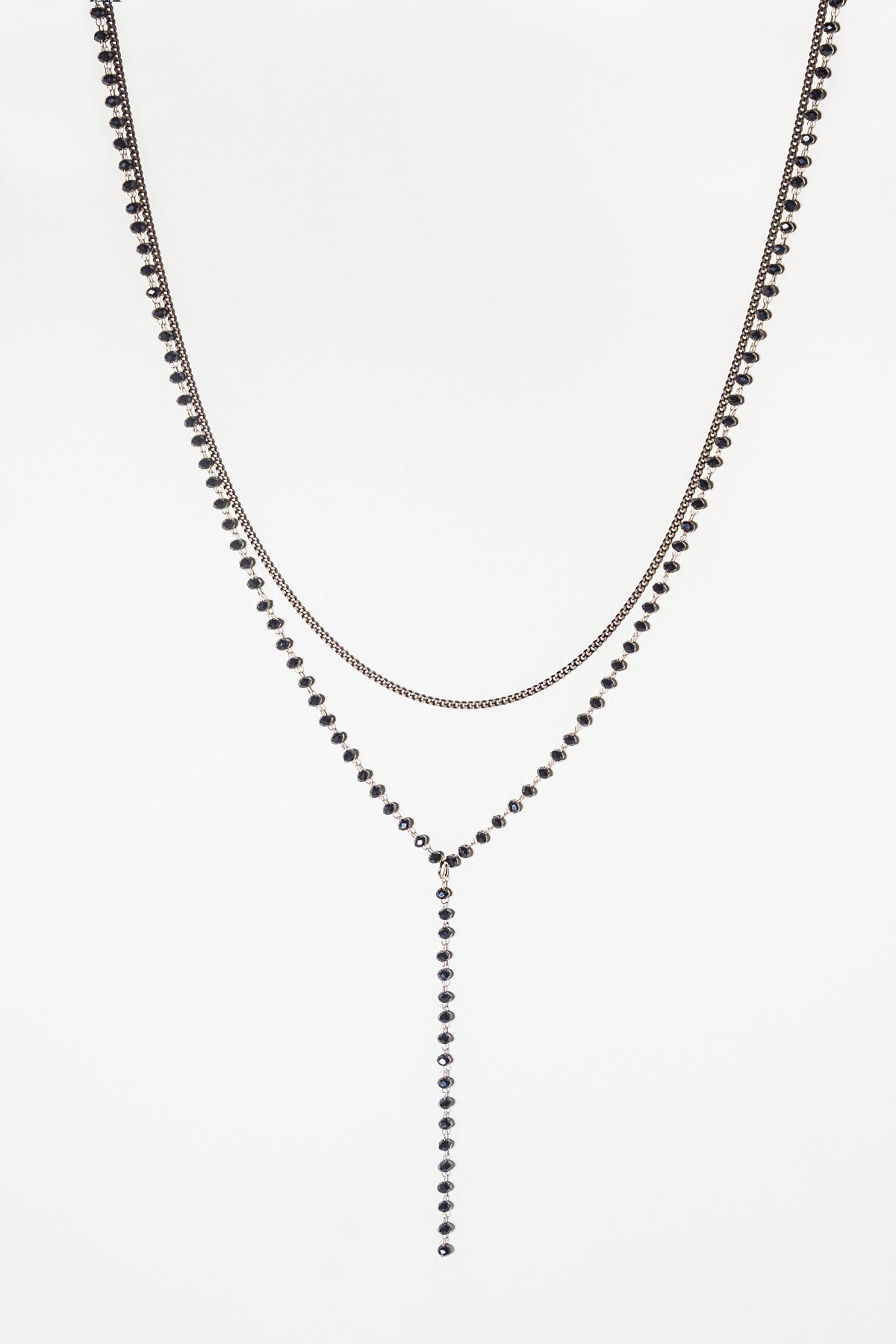 BEADED Y NECKLACE - By Baano