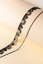 MOON CRESCENT PEARLS CHOKER - By Baano