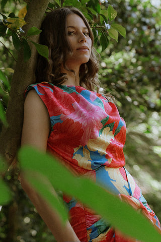 BLOOM SEASON WOVEN MINI DRESS - By Baano