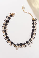 DAISY CHAIN PEARLS CHOKER - By Baano