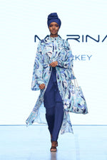 Woven Navy Burkini Modest Swimwear M2498 Marina Modest