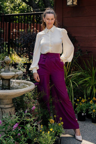 DELICATE FEELINGS WOVEN PANTS - By Baano