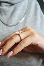 5.0ct Pear Cut Moissanite Three Row Pavè Lab Diamond Engagement Ring Ring Deluxe Fine Jewelry