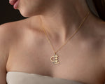 Diamond Initial Custom Name Necklace – Luxury Personalized Jewelry in 14K Gold or Sterling Silver - Unique Name Logo Necklace