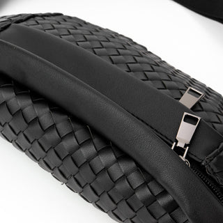 The Riley | Woven Leather Sling Bag - By Baano