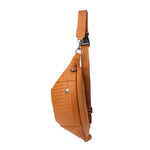 The Riley | Woven Leather Sling Bag - By Baano