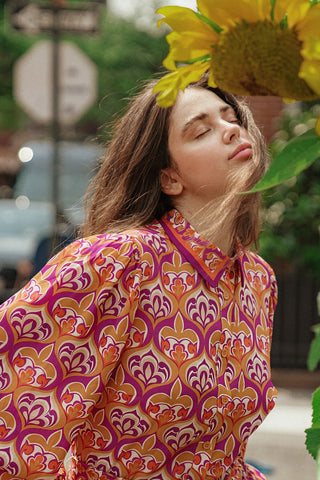 LIFETIME CELEBRATIONS WOVEN SHIRT DRESS - By Baano