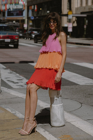 OUTSTANDING EFFORT WOVEN MINI DRESS - By Baano