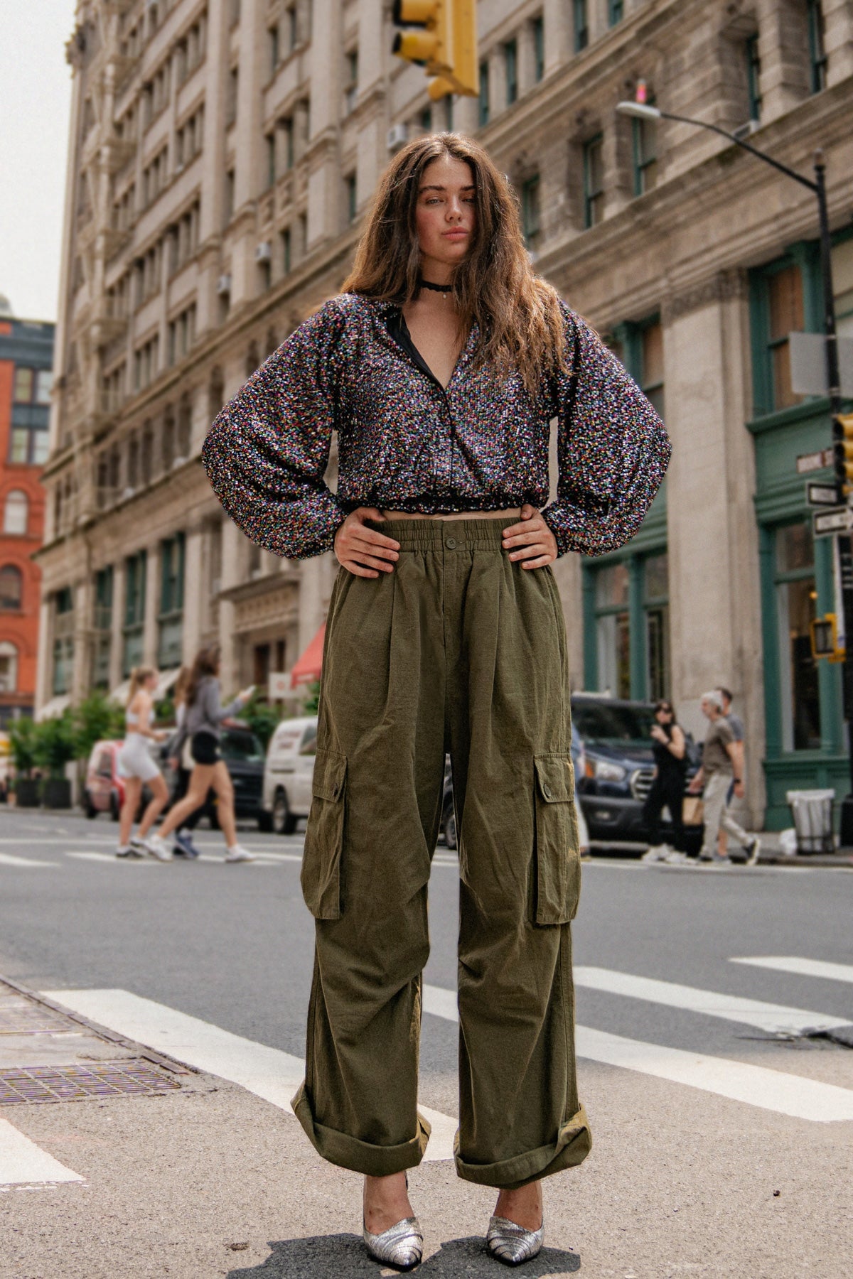 INCREDIBLE MOMENTS WOVEN CARGO PANTS - By Baano