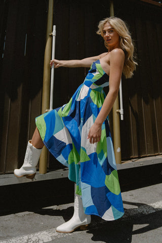 IF YOU DON'T MIND WOVEN MIDI DRESS - By Baano