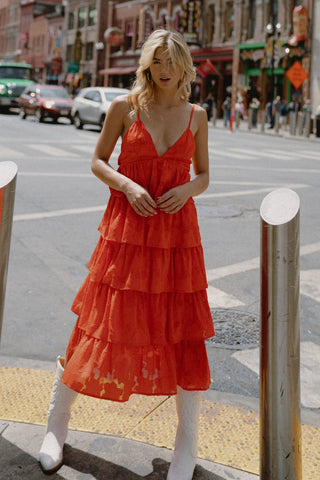 ISLAND AESTHETIC WOVEN MIDI DRESS - By Baano