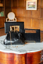 Chloe Croc Clutch