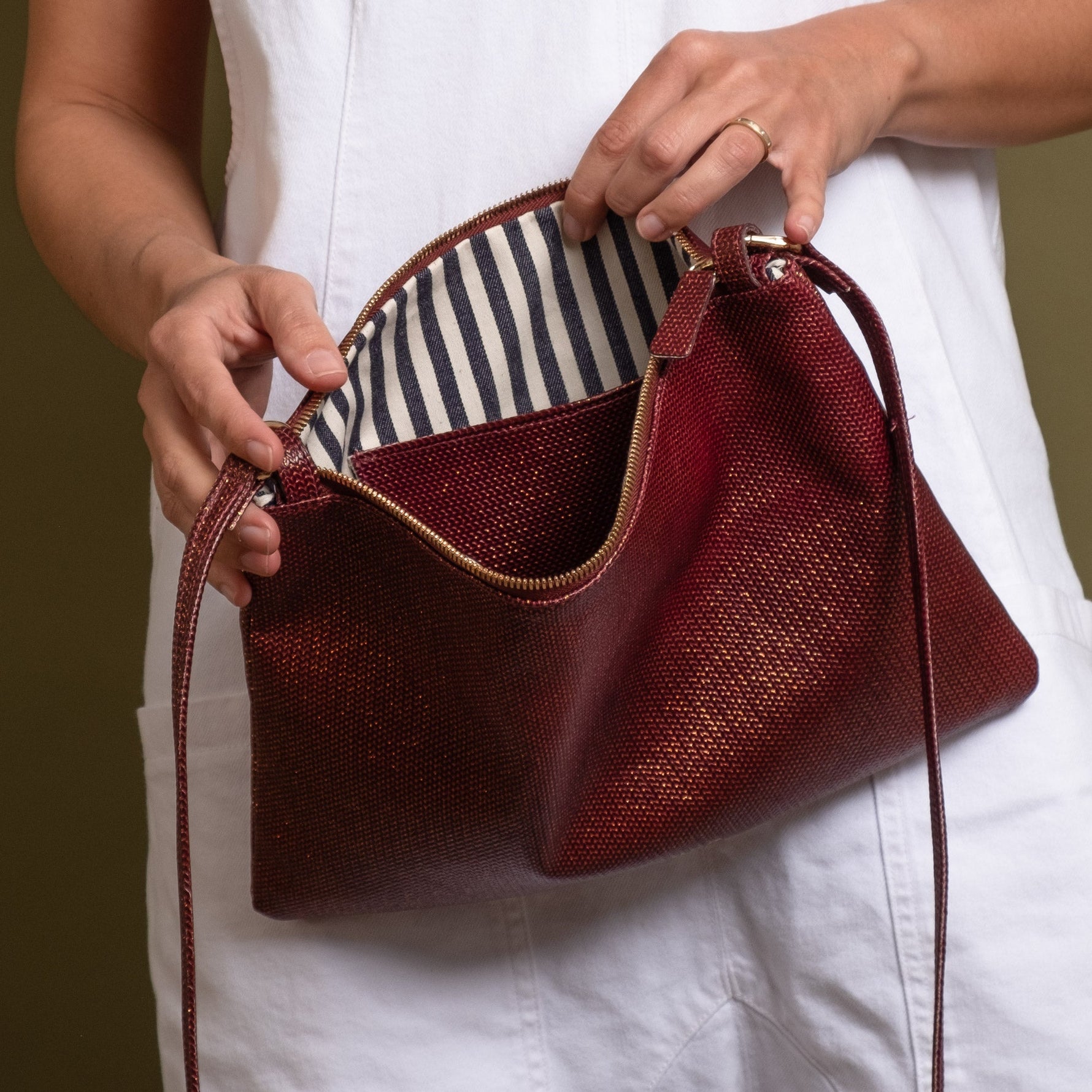 Crossbody Bag - Burgundy Glow