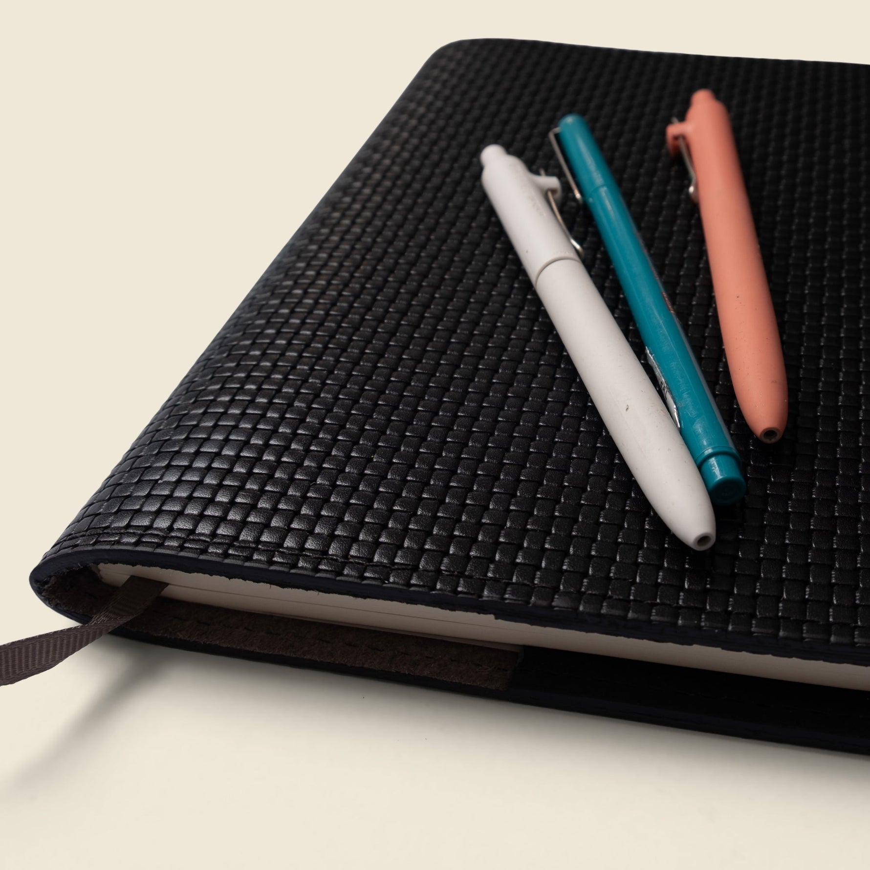 Refillable A5 Leather Notebook Cover – Black Limited Edition