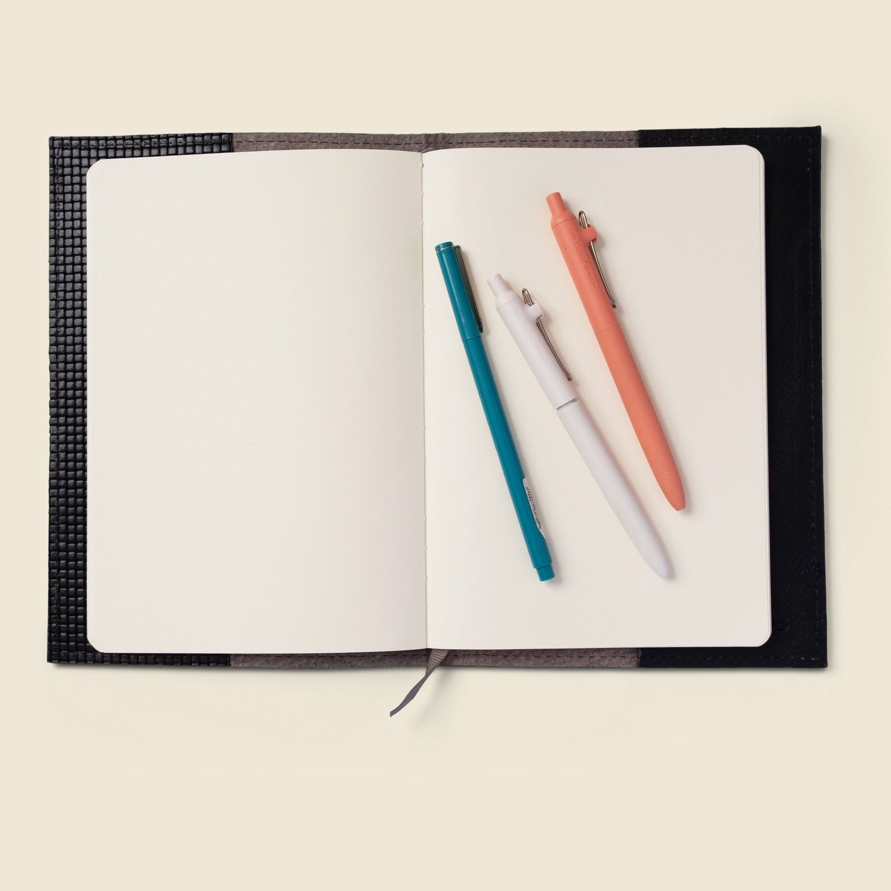 Refillable A5 Leather Notebook Cover – Black Limited Edition