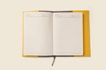 Refillable A5 Leather Notebook Cover – Yellow