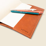Refillable A5 Leather Notebook Cover – Tan Limited Edition