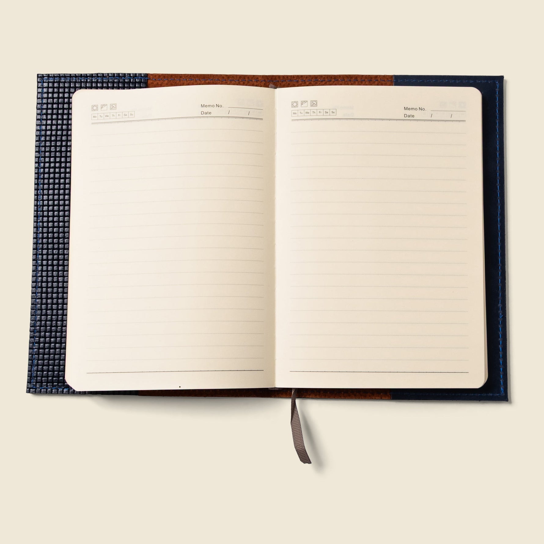Refillable A5 Leather Notebook Cover – Navy Limited Edition