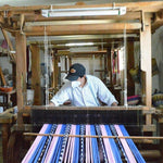 Palm Jaspe Blue & Light Pink Pillow