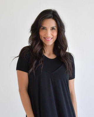 Crew Neck Boyfriend Halftee - By Baano