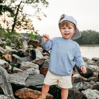 Kid's Bamboo Heathered Long Sleeve Tee - By Baano