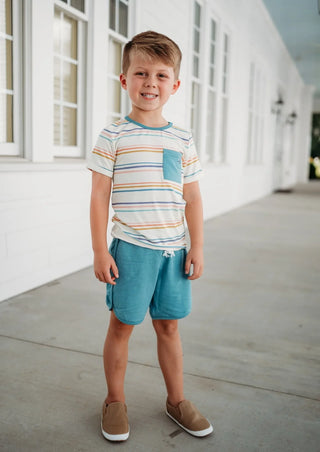 Kid's Coastal Stripe Set - By Baano