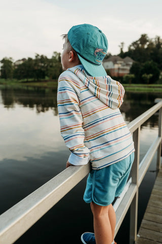 Coastal Stripe Hoodie - By Baano