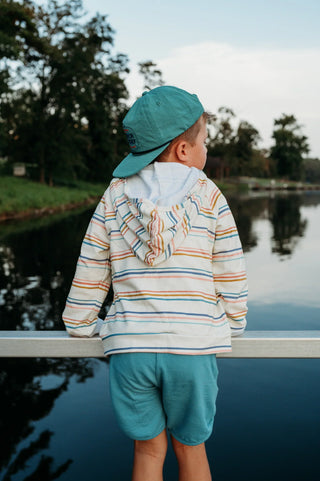 Coastal Stripe Hoodie - By Baano