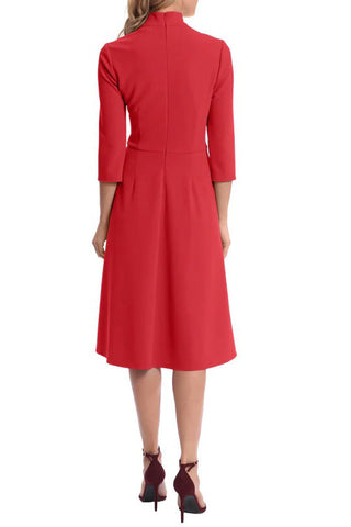 Donna Morgan Cap Sleeve Banded Waist Sheath Dress - By Baano