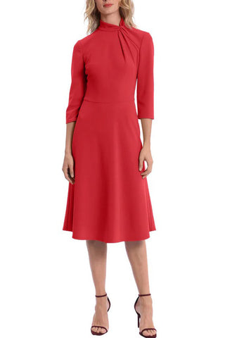 Donna Morgan Cap Sleeve Banded Waist Sheath Dress - By Baano