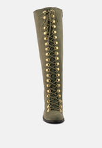 Street-Slay Antique Heeled Calf Boot