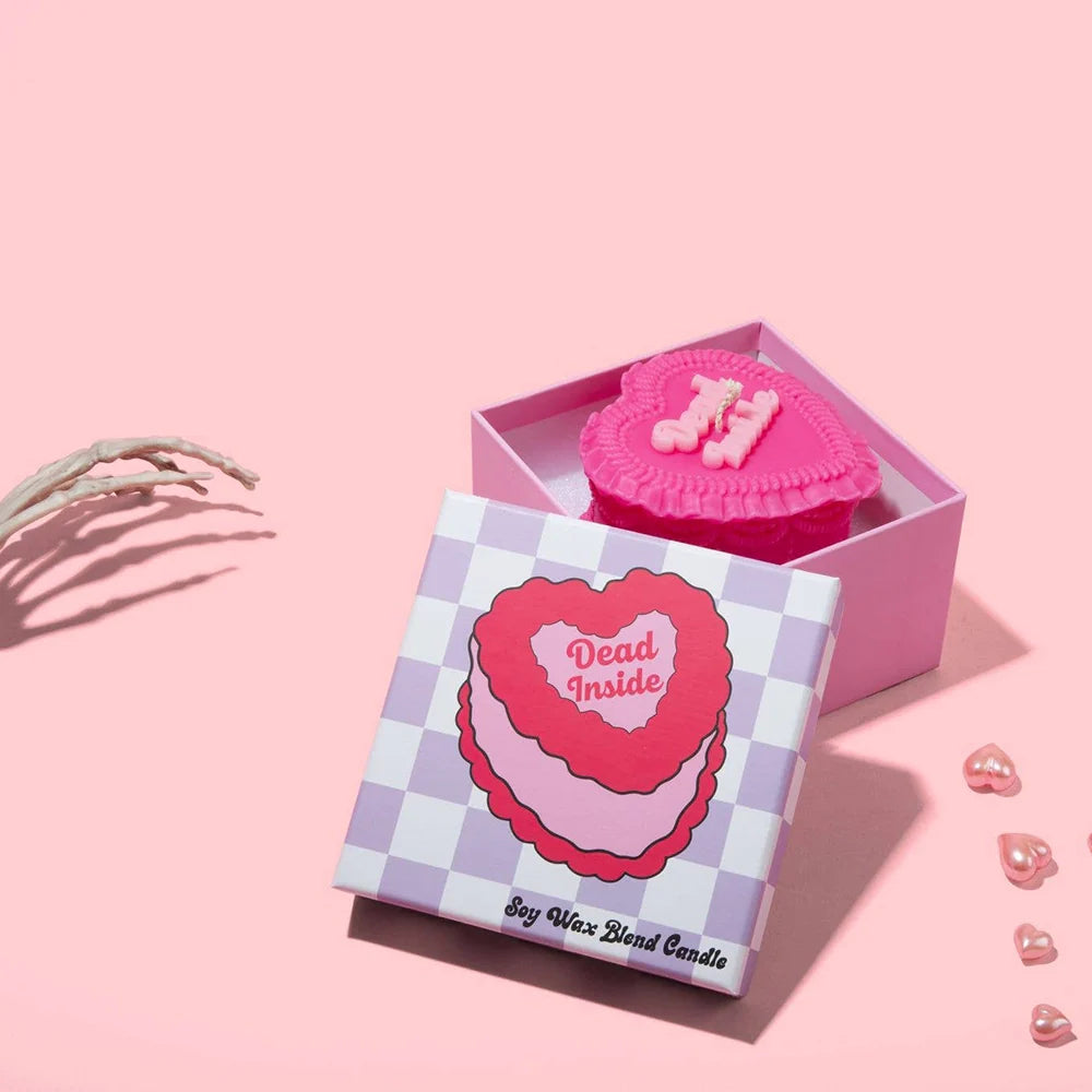 Dead Inside Heart Candle